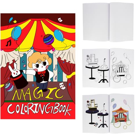Mipartebo Magic Coloring Book Magic Trick Prop Book (Large)