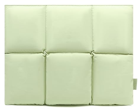 KAYOND Puffy Laptop Sleeve 15inch 16 inch, Pillow Shape Laptop Sleeve, Compatible MacBook Air 15 in M4 2025 & MacBook Pro 16 in M4 2024,Sage Green