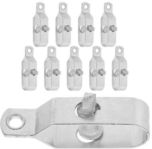 VILLFUL 10Pcs Steel Wire Fence Tightener Tool 90Mm Electric Fence Cable Tensioner for Farm and Garden Wire Strainer Tightener