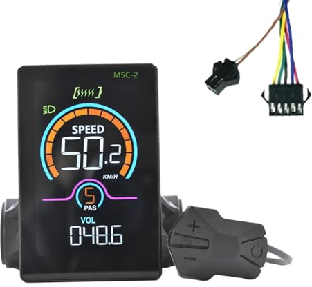 YEHEI M5C-2 E-Bike Bluetooth LCD Display Meter Electric Scooter Speedometer LCD Panel UART for Mountain Electric Bike SM5+2PIN