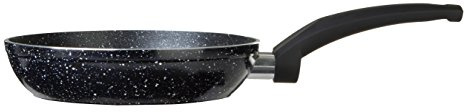 Premier Housewares Stoneflam Frying Pan, Non-Stick Aluminium, Glass Lid - 24cm