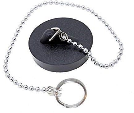 Générique Bouchons d’Evacuation en Caoutchouc pour Evier, Lavabo, Baignoire (1 Bouchon)