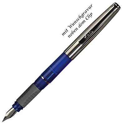 Herlitz Füllhalter mit Gravur Tornado / Füller / Farbe: dunkelblau