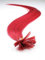 Bright Red Hair Extensions Prebond Remy Quality Keratin Bond Nail U Tip Extension (18)