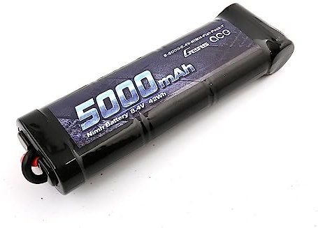 Gens Ace 5000 mAh 8.4 V 7 Cells NiMH Flat Battery with T-Connector
