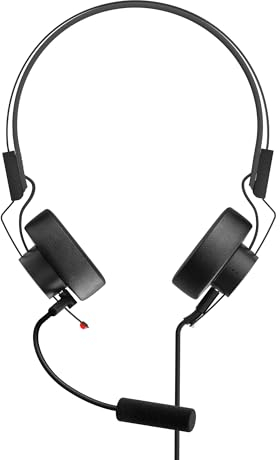 Teenage Engineering M-1 Headphone für OP-Z, Smartphones und Tablets (faltbar, Mikrofon und Kabel abnehmbar, Frequenzbereich: 20 Hz – 20 kHz, Empfindlichkeit: 100 dB SPL, Impedanz: 32 Ohm), Schwarz, Regular