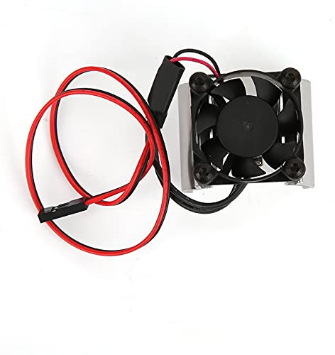 Tbest RC Cooling Fan, RC Car Motor Heatsink Motor Cooling Fin for 1/10 RC Car Traxxas TRX-4(Silver )