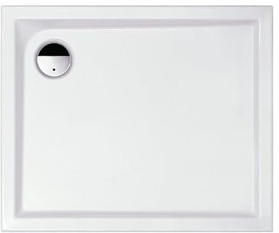 Receveur de douche extra plat - Slam - Leda - Rectangulaire - 100 x 80 cm - Blanc - À poser