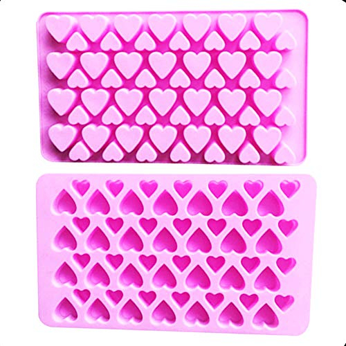 Selecto Bake - 56 mini coeurs moule chocolat silicone chocolat chocolat rose…