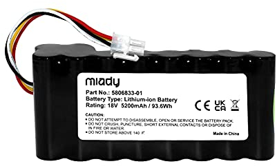 Miady Batterie (5200mAh 18V) Compatible avec Husqvarna Automower 320 330X 420 430 430X 440 450X 520 550 remplace 580 68 33-01, etc.