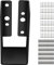 VEVOR Supports de solive dissimulés, lot de 24, support de poutres pour connecter du bois 51x102 mm, plaque d'acier Q235 avec revêtement en poudre, support de solive dissimulé pour poutre bois, noir
