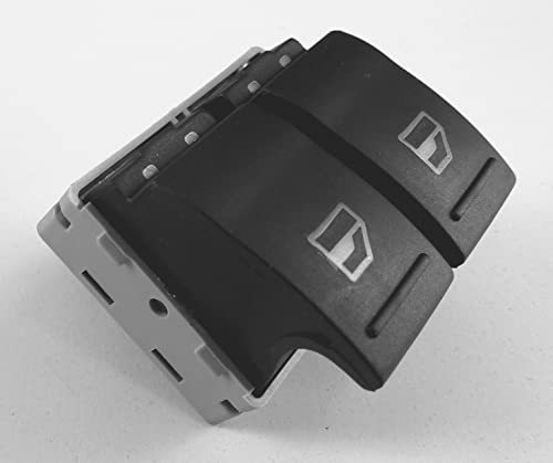 Für VW T5 Fensterheber Schalter Taster Knopf vorne Links Schwarz Doppelschalter