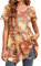 Enmain Tunic Tops for Women UK Short Sleveve Ladies Tunic Dress Casual Plus Size Long Tunics Shirts for Leggings Longline Loose Blouse T Shirt,Yellow,XXL