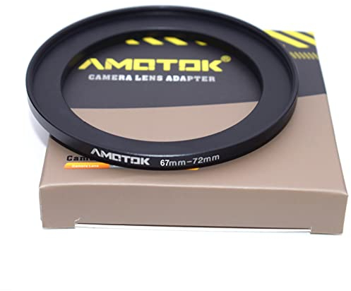 67mm Lens to 72mm Camera Lens Adapter,67mm to 72mm Filter Step-up Ring Adapter Ring,Compatible All 72mm Filter Accessory