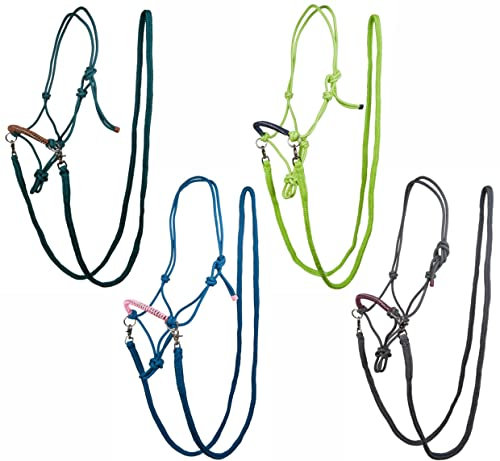 HKM Strass Trensenzaum-Sets Lime/Navy Pony