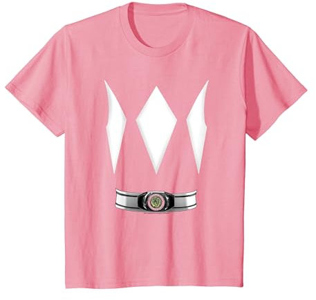 Enfant Power Rangers Halloween Pink Ranger Costume T-Shirt