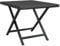 vidaXL Klapptisch, Tisch für Garten Balkon Terrasse, Gartentisch mit Klappdesign, Gartenmöbel Esstisch Terrassentisch, Schwarz Poly Rattan