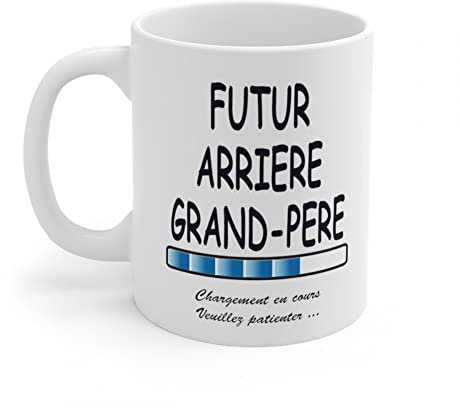 Jm-Déco Mug Futur Arrière Grand Père- Idée Cadeau Chargement en Cours - Tasse Original