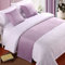 Bettläufer, King-Size-Bett, weicher Samt, Dekor, Bettbezug, violett, Luxus-Tagesdecke, Bettläufer für Fußbett, Bettschal, Bettendtuch für Hotel, Schlafzimmer, Hochzeitszimmer, 240 x 50 cm