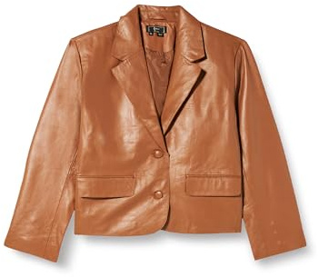 caspio Damen Lederblazer 29027088-CA06, Cognac, XL