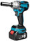 Clé à chocs Visseuse à Chocs Batterie 1/2 520Nm Compatible Makita 18V（Batterie non incluse）