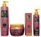 KERAGOLD PRO - Pack Ultime Premium 4 produits - Sans Sulfates Shampoing 500ml + masque 500ml + sérum 100ml + Soin sans rincage (KG FB KERATINE & BIOTINE)