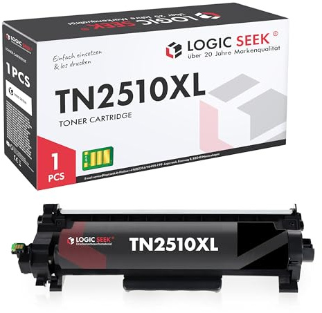 Logic-Seek TN2510XL Tonerkartusche kompatibel für Brother TN-2510XL TN2510 passend für HL-L2400DWE MFC-L2835DW DCP-L2660DW HL-L2445DW MFC-L2827DW (Black)