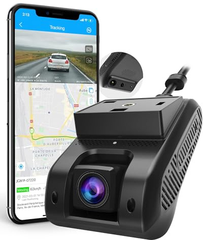 LNCOON 4G Dual Dashcam for Car Front and Inside, WiFi ADAS, Remote Monitor Live Video Car Dual Dash Camera, 1080P Dashcam with GPS, 24H Loop Recording, Night Vision, G Sensor, Geo Fence SOS Key JC261P