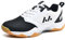 BLBK Badmintonschuhe, Unisex-Volleyballschuhe - Herren, Männer, Erwachsene Männer - White Black, 43 EU