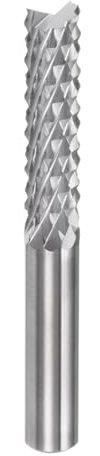 sourcing map 6mm End Mill Bits 1/4(6mm) Straight Shank Solid Carbide CNC Router Bits Engraving Cutter Tools with Corn Blade for PCB Circuit Board Milling Machine Wood Carving