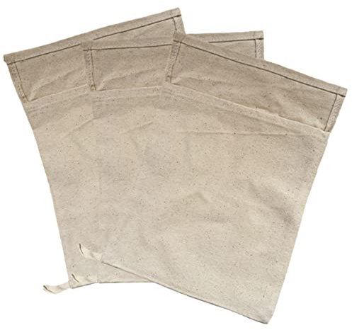 Garneck 3stücke Wiederverwendbare Baumwoll-eisbeutel Für Bar Tragbare Eisbeutel Zum Eis Zerkleinern Leicht Passend Für Cocktails Und Mojitos Für Barkeeper