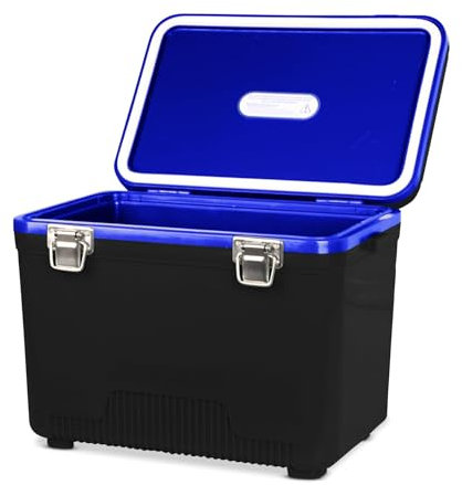 ENGEL Cooler Box 12.3 L - Leak-Proof, Air Tight, Drybox Cooler for Camping, Fishing, Hiking,Picnic - Mini Ice Boxes Large Enough for 15 Cans, 38 x 25.4 x 28.5 CM Small Cool Box for Drinks and Food