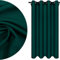 Voppi Fertigvorhang Glatt 140 x 240 cm grüner Vorhang mit Ösen 100% Polyester eleganter klassischer Vorhang dunkelgrüner flaschengrüner Vorhang für Zuhause Vorhang für Wohnzimmer Schlafzimmer