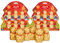 12 Milk Chocolate Lindor Teddy Christmas Tree Decorations 60g Milk Chocolate Gift Present - Christmas Eve, Celebrations, Stocking Filler or Thank You