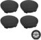 GUTERTOP 4 Stück Nabendeckel 60mm, Radnabenkappen, Felgendeckel, Universal Abs Schwarz Autos Nabenkappen Zubehör für BMW vw Mercedes Audi(OD 60 mm ID 56 mm)