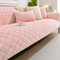 GKXLH Sofa überzug Waschbar - Neu Weiche Milch Fleece Sofabezug 1 2 3 Sitzer, Anti-Rutsch Sofa Cover, Couch überzug Ecke Sofa Bezug für Sektionssofa, Sofa überzug L Form Möbelschützer (Rose, 90x90)