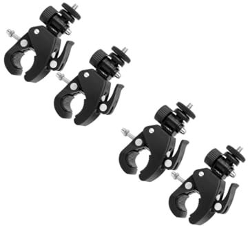 Supvox 2 Sätze Fahrradclip Stand Handy-autohalterung Leistung Handyhalterung Verstellwinkel Universeller Handyhalter Fürs Fahrrad On-Board-telefonständer Plastik Black 2 Stück * 2