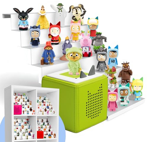 Heldenzimmer Toni Regal Magnetisch - Einsatz für IKEA Kallax & 50+ Figuren I Tonibox & Tonie Regal Mädchen & Jungen Tonie Aufbewahrung für Toniboxfigure im Kinderzimmer Toonieregale Toonie tonieregal