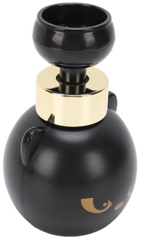 Brrnoo Bottiglia Riutilizzabile con Pompa Bagno Schiumosa per Zampa di Gatto (BLACK)