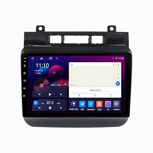 Pantalla Táctil 2 DIN Radio para Volkswagen Touareg FL NF 2010-2018 Bluetooth Estéreo Coche Navegador USB para, 8 Core 8G+256G