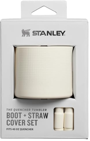Stanley Quencher Boot and Straw Cover Set 1.18 LT | Silicone Boot & Straw Caps - BPA-Free - Non-Slip Sleeve - Scratch & Noise Protection
