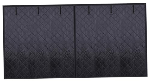 Panneaux d'isolation de porte de garage, isolation porte garage, rideau d'écran en coton isolé 8 x 7 pieds, imperméable, coupe-vent, insonorisé pour l'hiver, , écran
