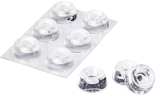 3M Bumpon SJ5309BL Elastikpuffer Mini-Pack, Transparent | 6 Stück, 22,3 x 10,1 mm, Klebstoff Acrylat, dämpfen Vibrationen und Geräusche, hohe Rutschfestigkeit