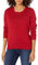 Amazon Essentials Damen Leichte Rundhalsstrickjacke (Erhältlich In Übergröße), Rot, L