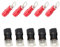 perfk 10 Stücke Isolierte Kabelschuhe Sortiment Box Multifunktion Terminals Stoßverbinder Quetschverbinder Set, 25mm²