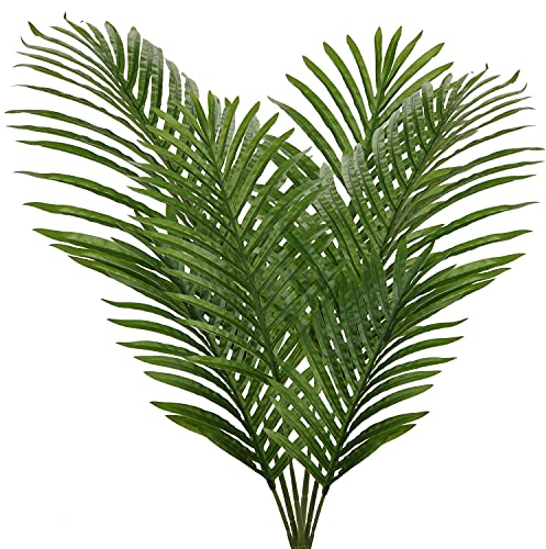 Briful Künstliche Palmwedel Kunstpflanze Palme Textilpalmwedel Set mit 6 Stück Länge ca. 31-45 cm