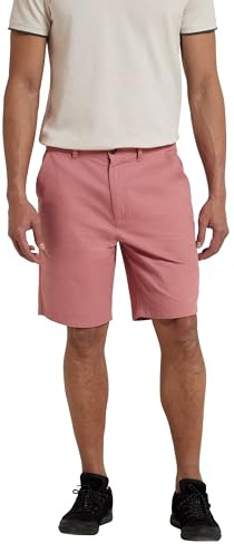 Mountain Warehouse Short Chino Organic Woods pour Homme - Léger, Respirant, UPF 50, Pantalon Court à Poches Multiples - Idéal pour Marche, randonnée et Plein air Rose 44W