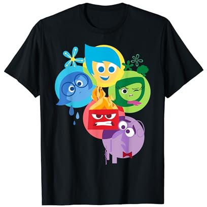Disney Pixar Inside Out Simple Group Shot Maglietta