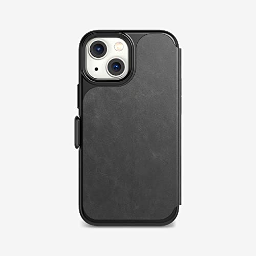 tech21 Evo Wallet for iPhone 13 Mini – Wallet Phone Case with Space for Two Bank Cards and 12ft Multi-Drop Protection Black