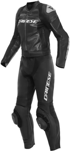 Dainese Mirage 2-Teiler Damen Motorrad Lederkombi, schwarz/weiß, 50